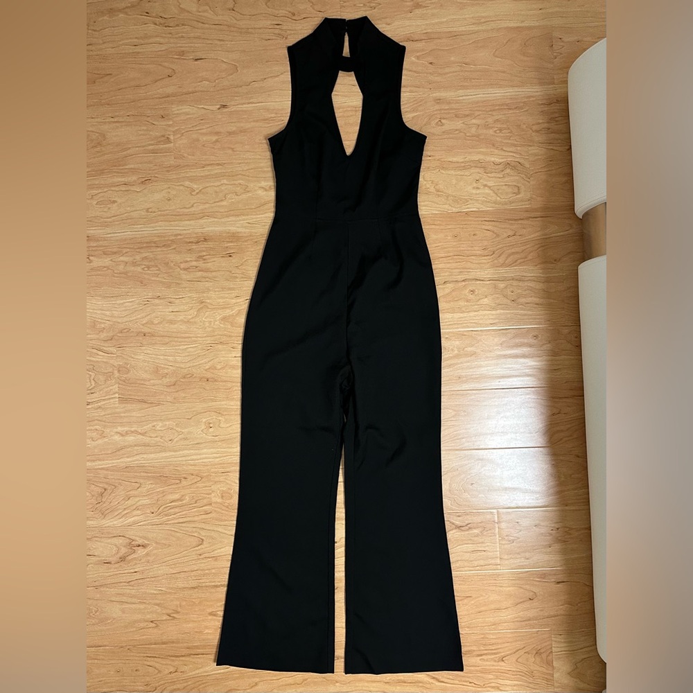 Black Plunging Jumpsuit | Tobi